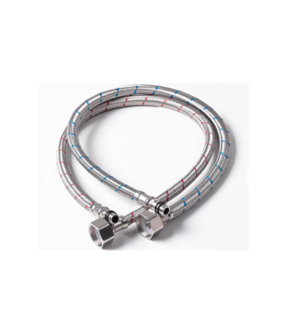 Manguera de Acople Entretejida Cromada 40 cm