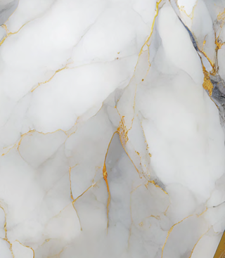 Porcelanato Blanco con Vetado Dorado Tipo Mármol